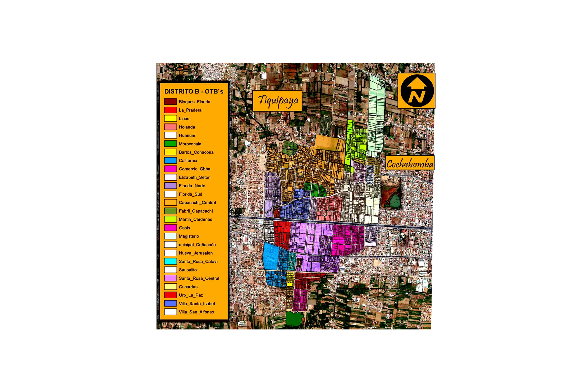 Mapa del Distrito B