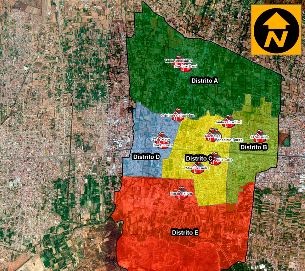 Mapa Distritos Educativos
